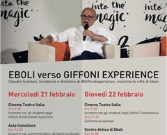 Eboli verso Giffoni Experience Claudio Gubitosi per due giorni ad Eboli