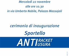 Inaugurazione sportello Antiracket ed Antiusura