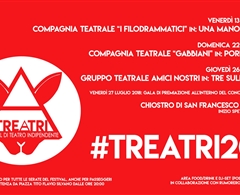 Finale di TREATRI - Festival del Teatro Indipendente nel chiostro di San Francesco 