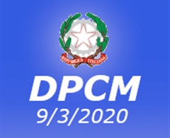  DPCM 9/3/2020: Estensione delle misure precedentemente adottate a tutto il territorio nazionale 