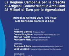 Convegno "La Regione Campania per la crescita di Artigiani, Commercianti e Ambulanti"