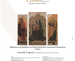Arte in Eboli - Presentazione del trittico "Madonna con Bambino" nella chiesa di San Francesco