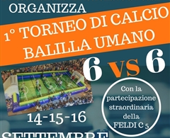 1° Torneo di Calcio Balilla Umano 6 v/s 6