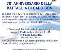 78° anniversario della battaglia di Capo Bon