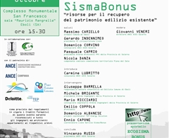 Convegno "EcoBonus SismaBonus - risorse per il recupero del patrimonio edilizio esistente"